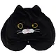 Подголовник с кнопкой и капюшоном Котик (черный) (текстиль) (35х25) (12-01009-0289464) - фото 1