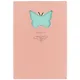 Книга для записей «Butterfly», розовая, 80 листов, А5 - фото 1