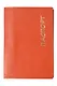 Обложка для паспорта, пласт. карманы, оранжевая - фото 1
