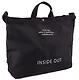 Сумка-шоппер с кнопкой Inside out (черная) (текстиль) (40х38) - фото 3