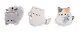 Набор значков Котики Cute (3шт) (ПВХ) (4см) (12-81541-202510-SPT-39) (ассорти) - фото 15