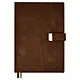 Ежедневник недат. А5+ 160л 170х245 "Шеврет" бронзовый, иск.кожа, мягкий переплет, съемная обл., офсет, ляссе, подар.карт.коробка - фото 2