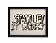 Фоторамка 15*20 "Smile! It works" черное дерево - фото 1
