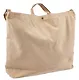 Сумка-шоппер с кнопкой Inside out (бежевая) (текстиль) (40х38) - фото 5