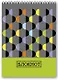 Блокнот А6, 80л. клетка Геометрический узор обложка -картон, гребень - фото 1