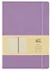 Книга для записей А4- 96л кл. "Joy Book. Фиалковые" иск.кожа, тв.переплет, ляссе, резинка, инд.уп. - фото 1