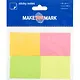 Набор блоков для записей «Make your mark», неоновые,  4 по 100 листов, 5 х 3.8 см - фото 1
