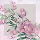 Алмазная мозаика "Нежные пионы" 30*30 см - фото 1