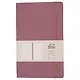 Книга для записей А5 96л кл. "Joy Book. Малиновый латте" иск.кожа, тонир.блок, скругл.углы, ляссе, резинка, карман на задн.форзаце - фото 3