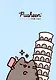 Книга для записей А5 128л кл. "Pusheen" 7БЦ, софт-тач ламинация - фото 1