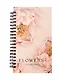 Записная книжка 94*174 100л кл. "Peony", персиковый, тв.переплет, спираль - фото 4