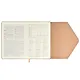 Ежедневник недат. А5 160л "Наппа экстра" бежевый,  иск.кожа, тв.переплет, блинт.тиснение, офсет, ляссе - фото 6