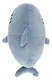 Мягкая игрушка Котик-акула, 30см серый - фото 3