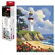 Набор для творчества. Алмазная мозаика. "Маяк и маки" (20*25 см) - фото 1