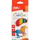 Карандаши цветные Deli, Color Run, пластиковые 12 цветов - фото 1