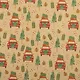 Бумага упаковочная 70*100см "Christmas Kraft" крафт, НГ, инд.уп., ассорти - фото 2