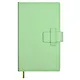 Ежедневник недат. А6+ 160л 125*211 "Краст" оливковый, кожзам, тв.переплет, офсет, ляссе, застежка - фото 1