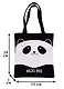 Сумка-шоппер на молнии Панда Hug me, 38см.*35см. (текстиль, флис) - фото 2