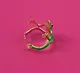 Колечко «Лягушечка», зеленая, металл, Lafilaf - фото 5