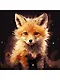 Холст с красками по номерам "Малыши. Маленькая лисица", 30 х 30 см - фото 2