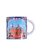 Кружечка Москва Аква ХВБ-Коллаж фарфор 4см (061-SM-18-20) - фото 1