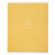 Тетрадь 48л кл. "Block", желтый, скрепка, карт.обл., микротекстурирование, ламинация - фото 1