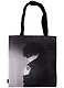 Сумка-шоппер Аниме Синтонимы Персонаж в плаще (ч/б) (Медина Мирай), черная (текстиль) (40х32) - фото 1