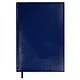 Ежедневник недат. А5 160л "Сариф эконом" синий, иск.кожа, тв.переплёт, поролон, блинтовое тиснение, офсет, ляссе - фото 1