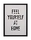 Фоторамка 21*30 "Feel yourself at home" черное дерево - фото 1