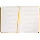 Записная книжка А6 64л лин. "PEARL. Желтый" иск.кожа, эфф.перламутра, тиснен.фольгой, тонир.торцы, ляссе - фото 3