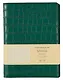 Книга для записей А5 100л лин. "Savage. Изумрудный" евроспираль, иск.кожа, тонир.блок., тиснение серебр.фольгой, петля д/ручки, кармашки - фото 1