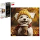 Алмазная  мозаика (набор для творчества) арт. 71402 Песик с кофе, размер: 30*30 см - фото 1