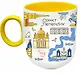 Кружка матовая 330мл цветн.ручка "Спб. Тетрис", желтая - фото 1