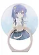 Держатель-кольцо для телефона Аниме Девушка с белым котиком (Сёдзё) (цветная) (металл) (коробка) - фото 1