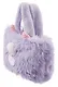 Сумка-шоппер плюшевая Монстрик (фиолетовая) (33х25) - фото 4