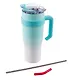 Термостакан с ручкой Мятный градиент (пластик/металл) (1200мл) (12-16110-202405-B29) - фото 5