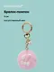 Брелок-помпон Ушки кролика (розовый) (иск.мех) (5см) (12-4305-202509-NI-72/2) - фото 1