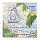 Раскраска-антистресс LOVE TRAVEL для влюбленных в путешествия (парусник и пальмы) - фото 1