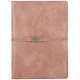 Ежедневник-органайзер недат. А5+ 160л 160*225 "Жатка" розовый, кожзам, мягкий переплет, тонир.блок, 4 кольца, гориз.резинка - фото 1