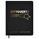 Дневник шк. "Интроверт" кожзам, тв.переплёт, тиснение фольгой, пантон, одно ляссе, закругл.углы - фото 1