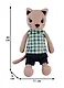 Игрушка мягкая Кот Джон, в одежде, 40 см, микс цветов ( черный, бежевый, коричневый) - фото 4