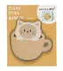Блок бумаги самоклеящийся 30 листов, "Cat in cup", в ассортименте - фото 4