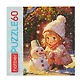 Пазл 60 элементов "Девочка и снеговичок" 16,5х23см - фото 3
