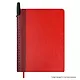 Ежедневник недат. А5 160л "Сариф" красный, иск.кожа, тв.переплет, перфорация, место для ручки, офсет, справ.мат-лы, закругл.углы, ляссе, инд.уп - фото 3