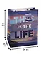Пакет подарочный бумажный А4 "This is the life", нейтральный - фото 3
