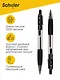 Ручки шариковые авт. черные 12шт "Ultima" 0,5мм, Schiller - фото 4
