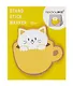 Блок бумаги самоклеящийся 30 листов, "Cat in cup", в ассортименте - фото 5