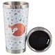 Термостакан Спящая лиса и вишенки (пластик) (400мл) - фото 2