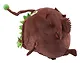 Мягкая игрушка Рыба-удильщик коричневая (25 см) - фото 3