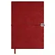 Ежедневник дат. 2026г. А5 176л "Тиволи глосс" красный, кожзам, мягк. переплет, застёжка-резинка, блинт.тиснение, офсет, справ.мат-лы, ляссе, инд.уп - фото 1